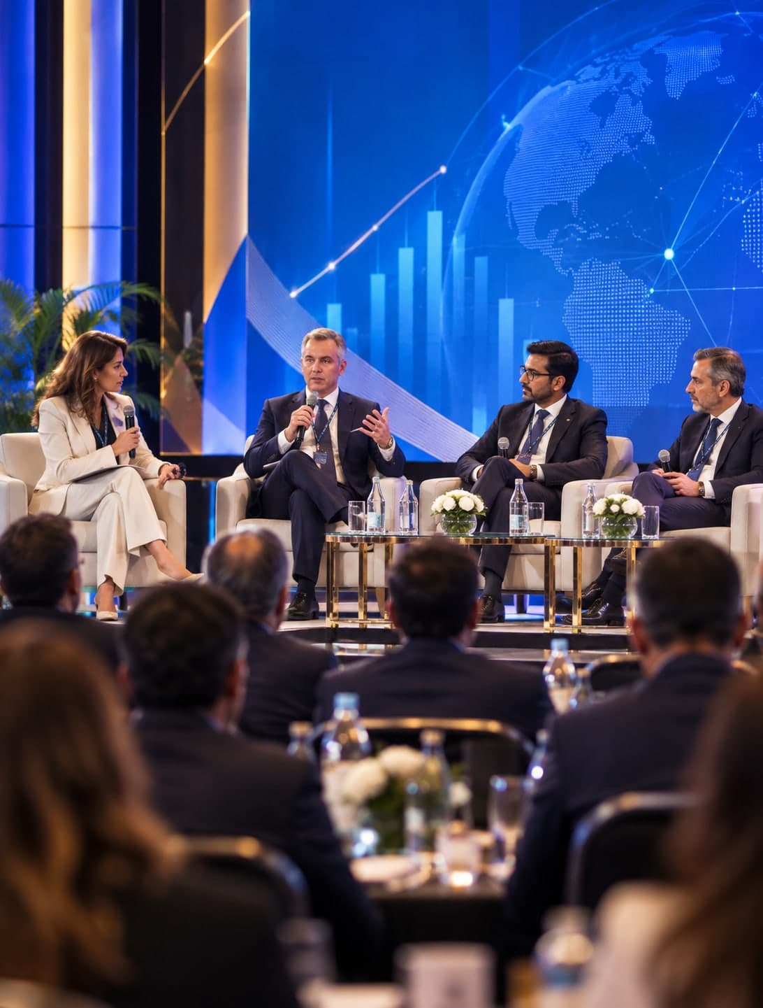 Investors in the audience at an investment session