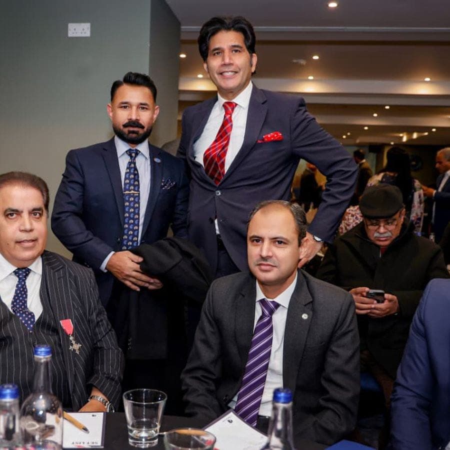 Members of a business delegation together at an event