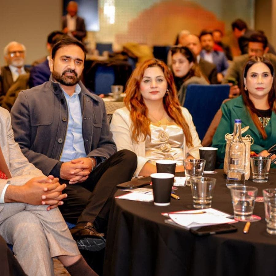 Guests at a networking session