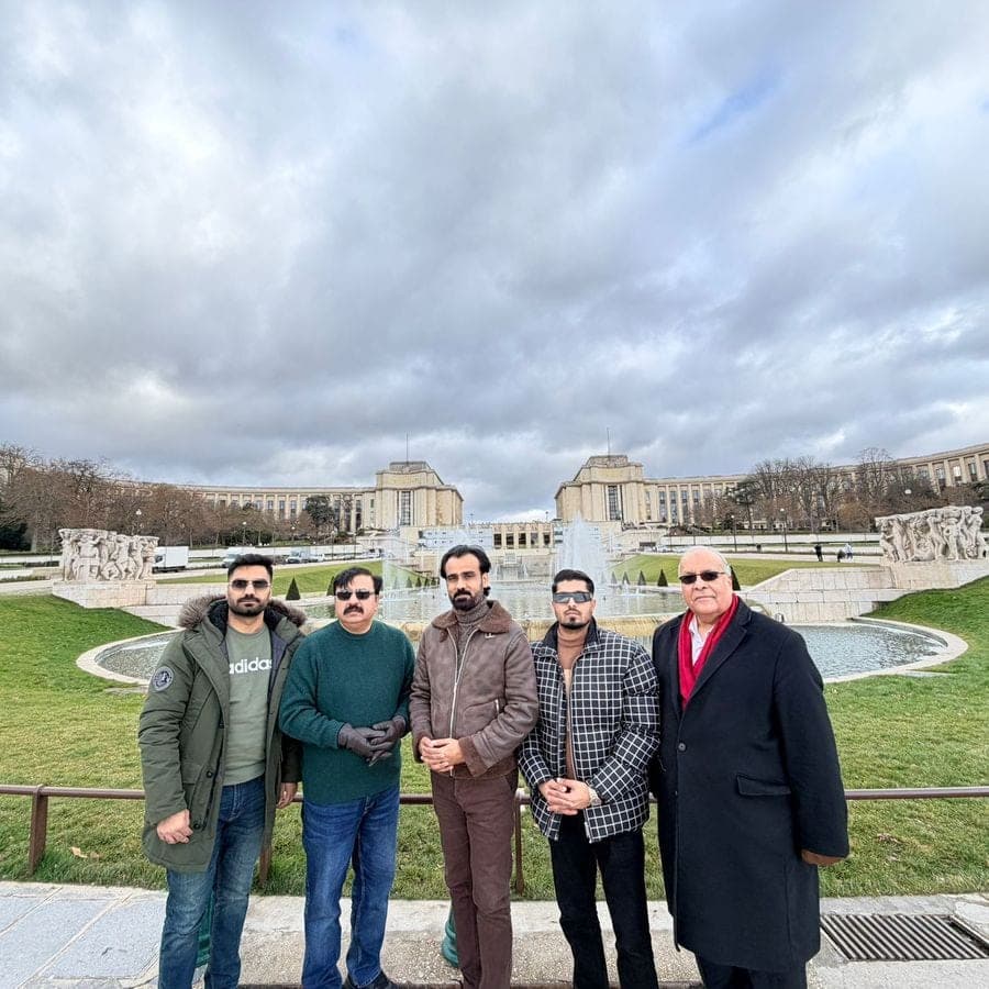 A business delegation on a visit abroad