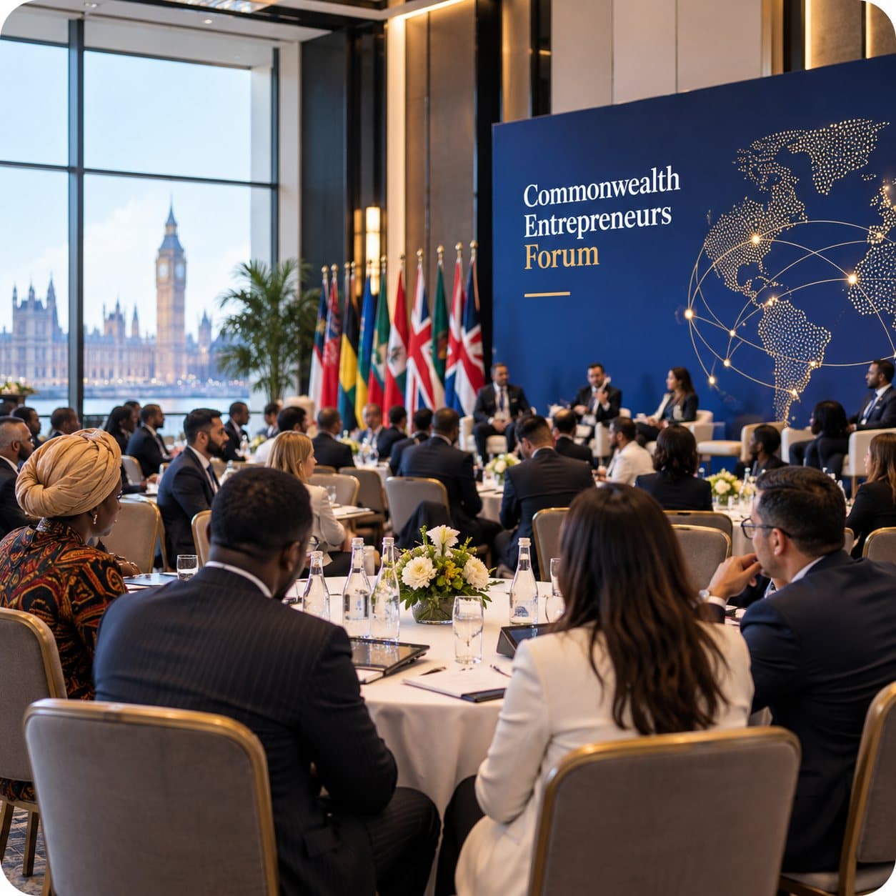 Delegates at a Commonwealth Entrepreneurs Forum gathering