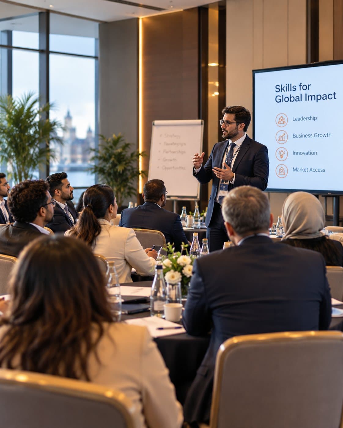 Young entrepreneurs at a training session